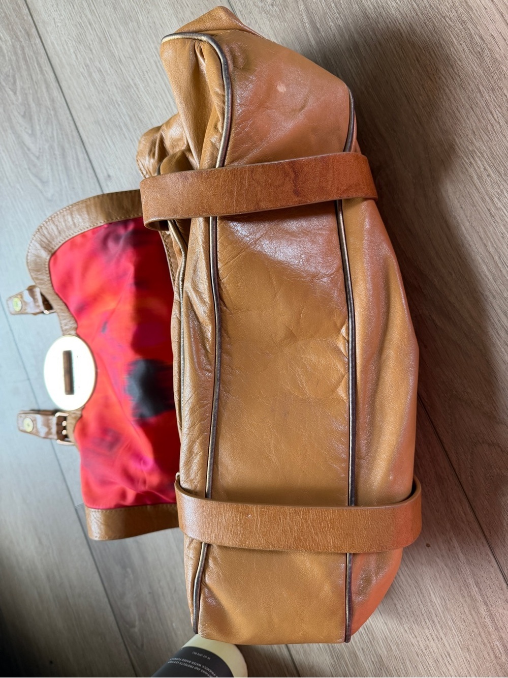 Marc Jacobs Cognac Real Leather Buckle Satchel - Lock ‘N Roll Rue - Picture 8 of 10